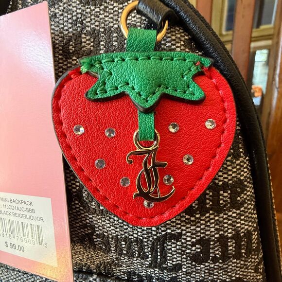 NWT Juicy Couture Rosie Mini Backpack Black - Picture 6 of 9